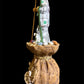 Santa Muerte Money Bag Statue + Abundance + Prosperity + Wealth + Baptized + 24K Gold + Fixed + Made in Mexico