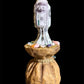 Santa Muerte Money Bag Statue + Abundance + Prosperity + Wealth + Baptized + 24K Gold + Fixed + Made in Mexico