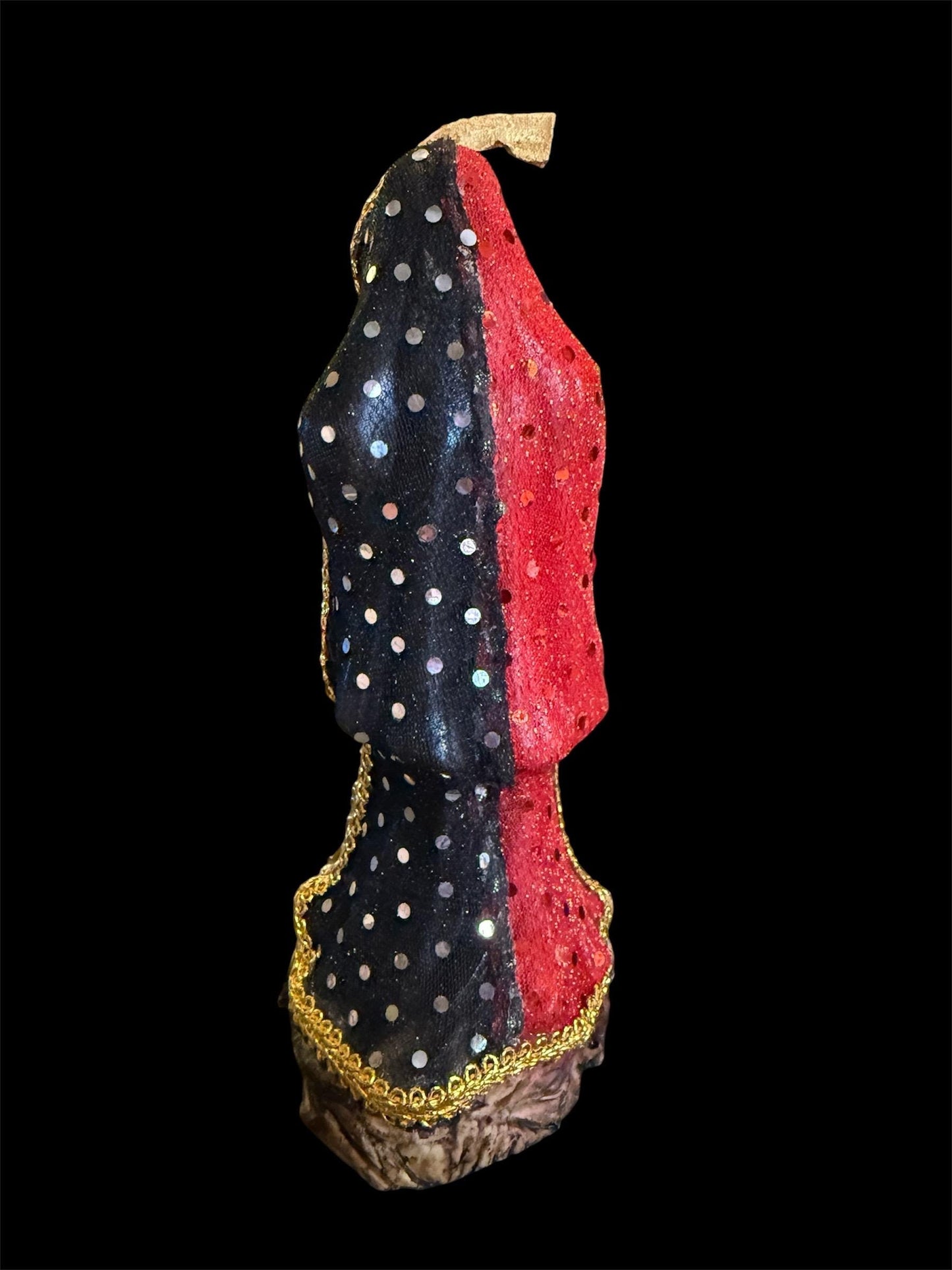 Santa Muerte Reversing Roja y Negra Statue + Controlling + Domination + Baptized + Fixed + Made in Mexico