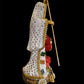 Santa Muerte Blanca Statue + 12” + Fixed and Baptized on Feast Day
