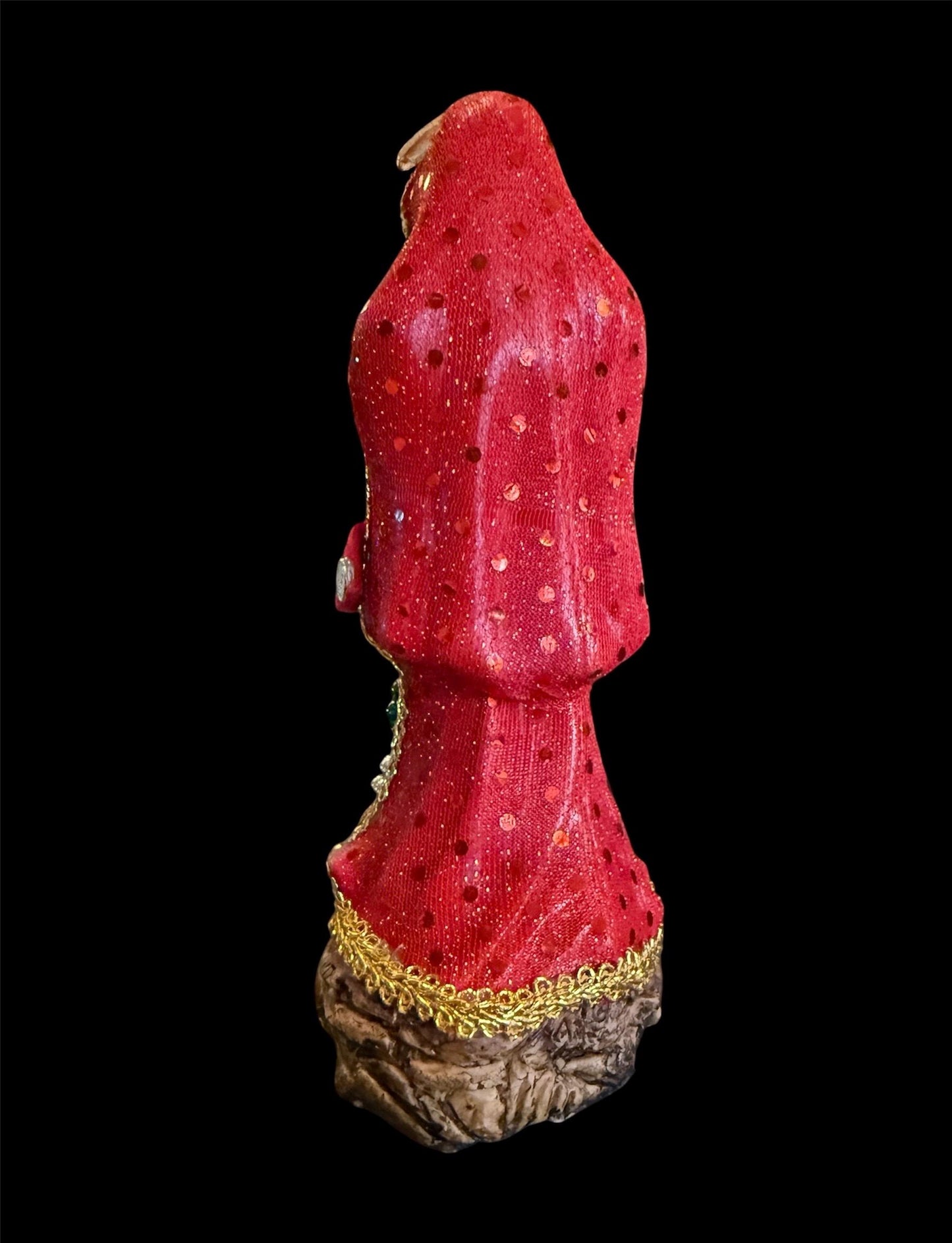 Santa Muerte Roja Statue + Love + Money + Passion + Baptized + Fixed + Made in Mexico