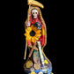 Santa Muerte Siete Colores Abundance Statue + Baptized + Fixed + Made in Mexico