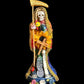 Santa Muerte Siete Colores Abundance Statue + Baptized + Fixed + Made in Mexico
