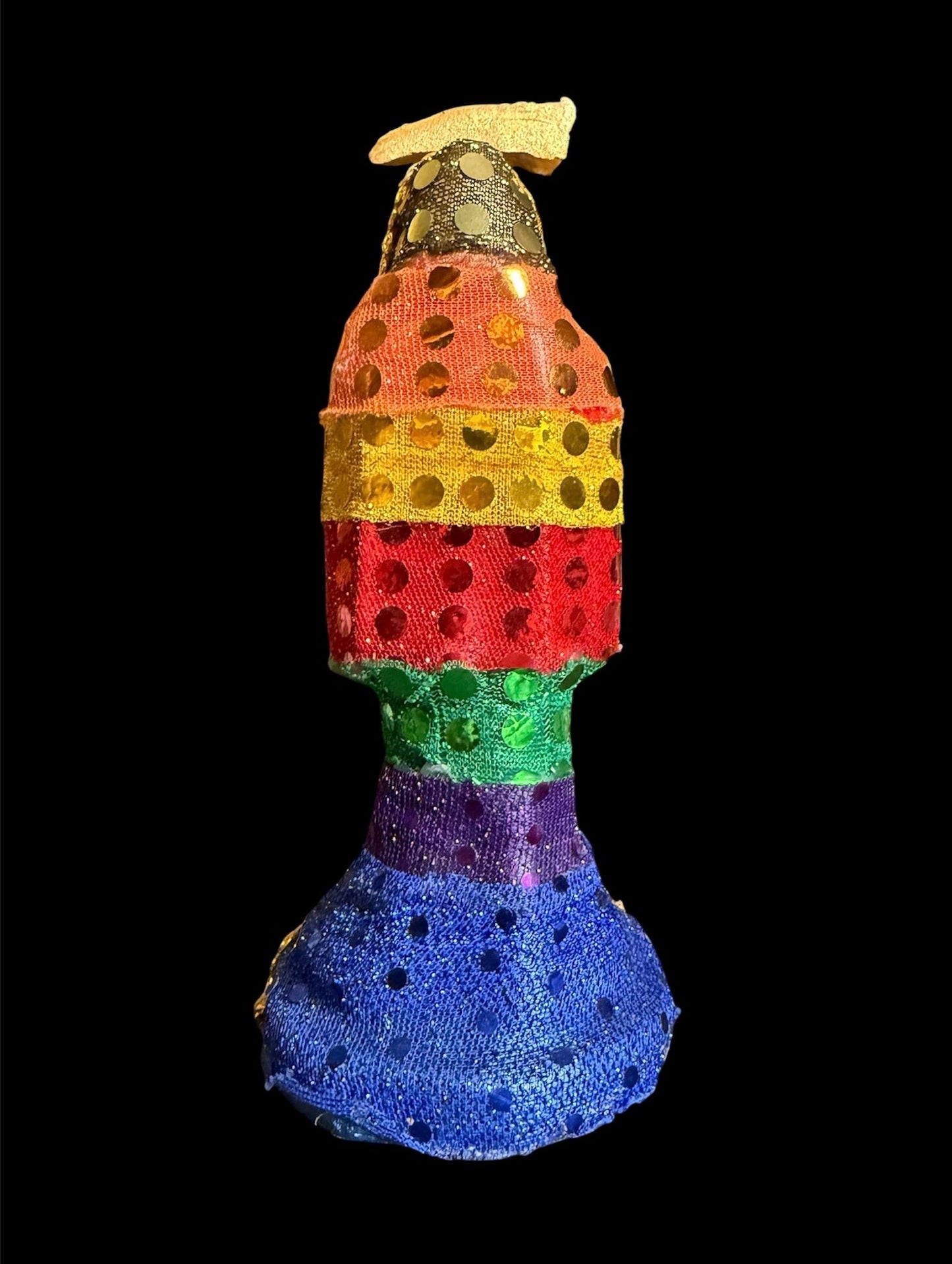 Santa Muerte Siete Colores Abundance Statue + Baptized + Fixed + Made in Mexico