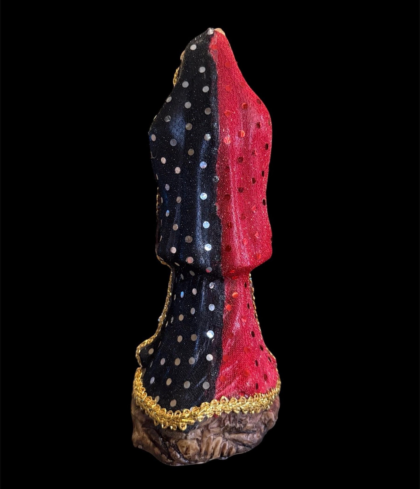 Santa Muerte Reversing Roja y Negra Statue + Baptized + Fixed + Made in Mexico