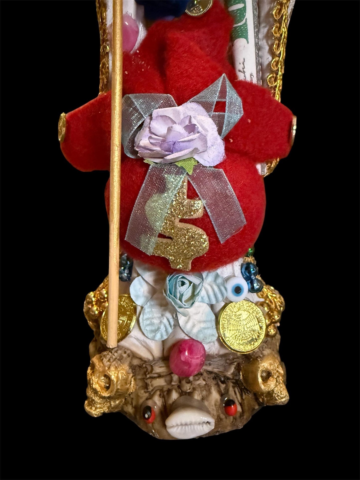 Santa Muerte Blanca Statue + Fixed + Baptized on Feast Day + Protection + Healing + Peace