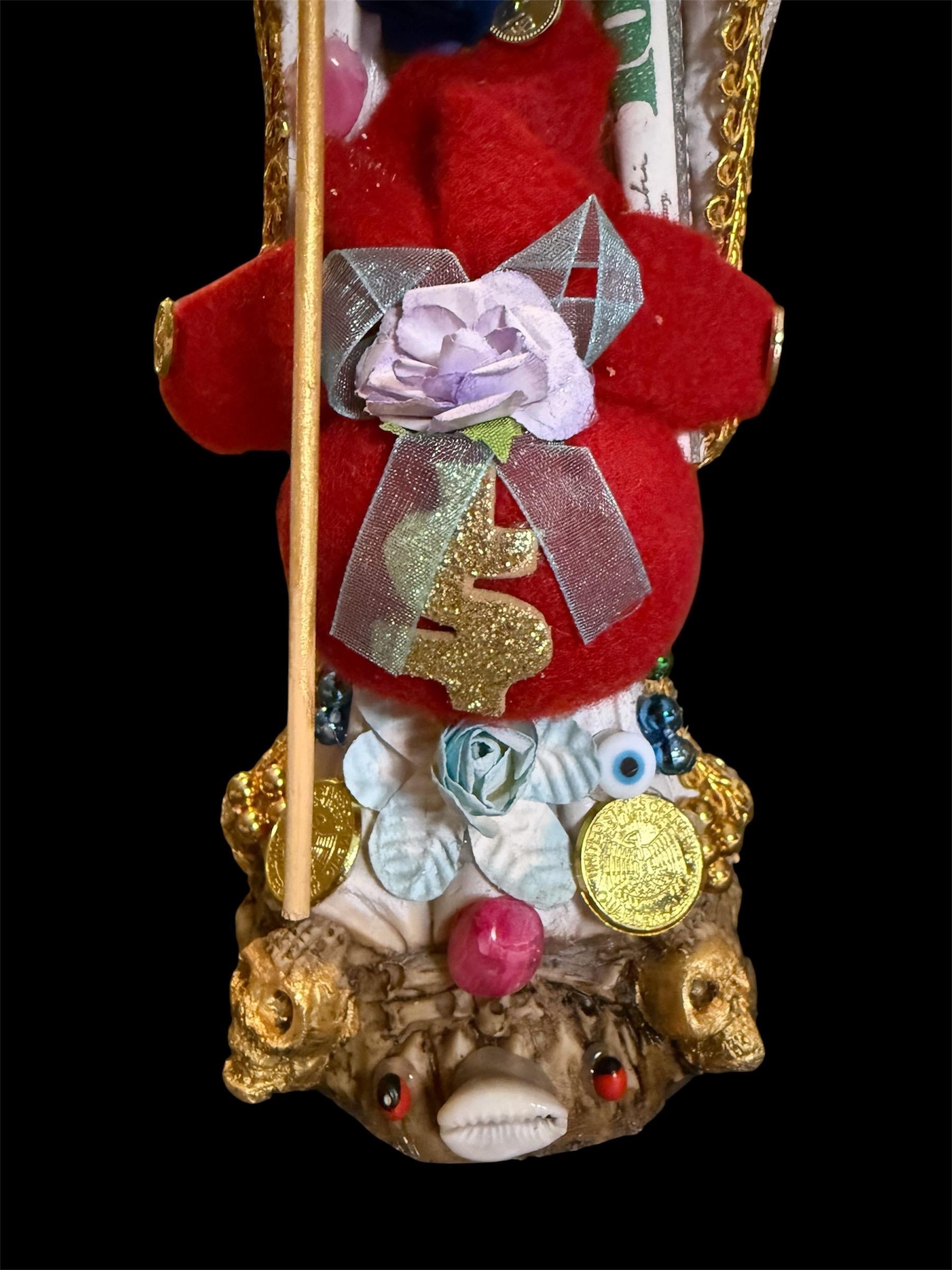 Santa Muerte Blanca Statue + Fixed + Baptized on Feast Day + Protection + Healing + Peace