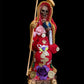 Santa Muerte Roja Statue + Love + Money + Passion + Baptized + Fixed + Made in Mexico