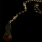 Santa Muerte Negra Rosary with Wood Beads + Protection + Reversing + Blessed + Sterling Silver Plated Chain + Handcrafted + Rosario