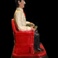 Vintage Jesus Malverde Seated Statue + Blessed + Handcrafted in Mexico + Unique