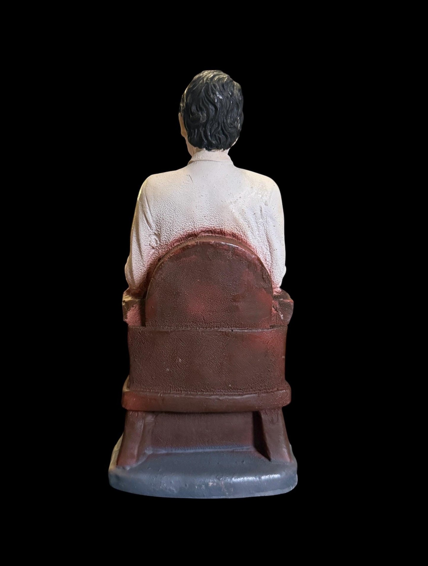 Vintage Jesus Malverde Seated Statue + Blessed + Handcrafted in Mexico + Unique