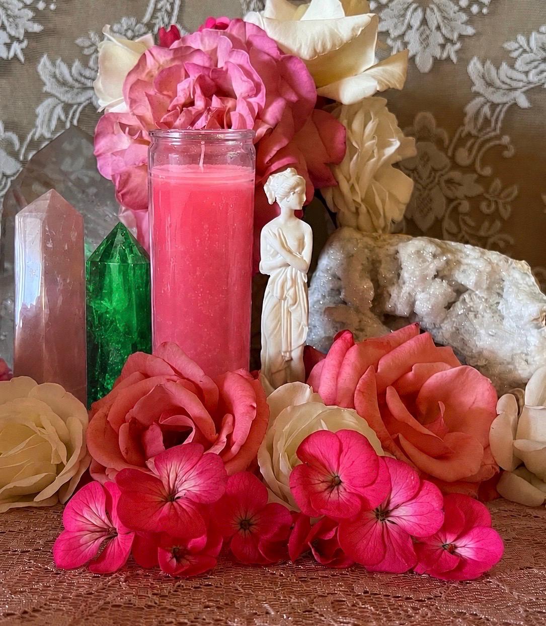 Venus Fixed Candle + Love + Glamor + Luxury + Beauty + Lust + Prosperity + Marriage + Art + Reconciliation + Creativity