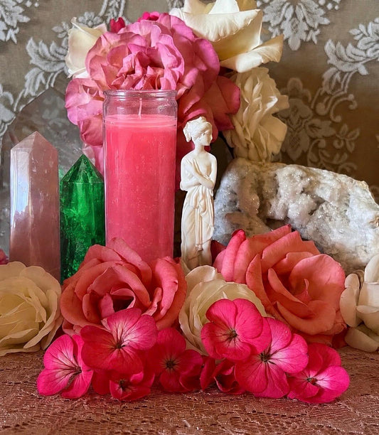 Venus Fixed Candle + Love + Glamor + Luxury + Beauty + Lust + Prosperity + Marriage + Art + Reconciliation + Creativity