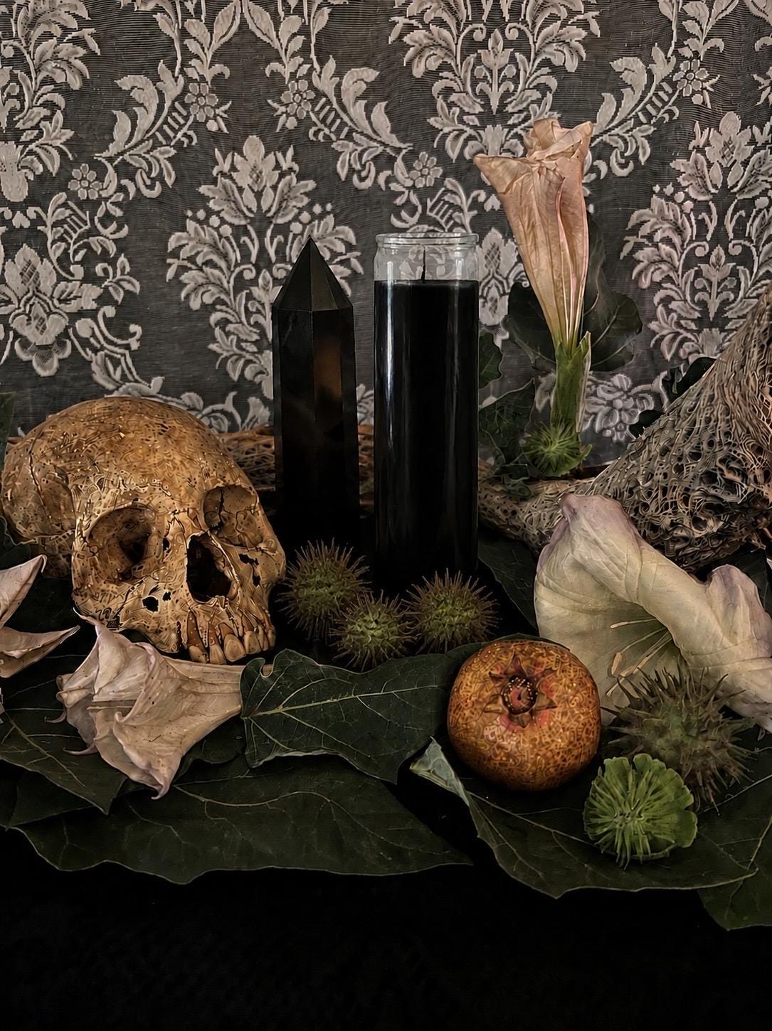 Saturn Candle + Esoteric Arts + Legal Matters + Finances + Occult + Witchcraft + Sorcery + Binding + Necromancy + Cthonic Workings + Curses