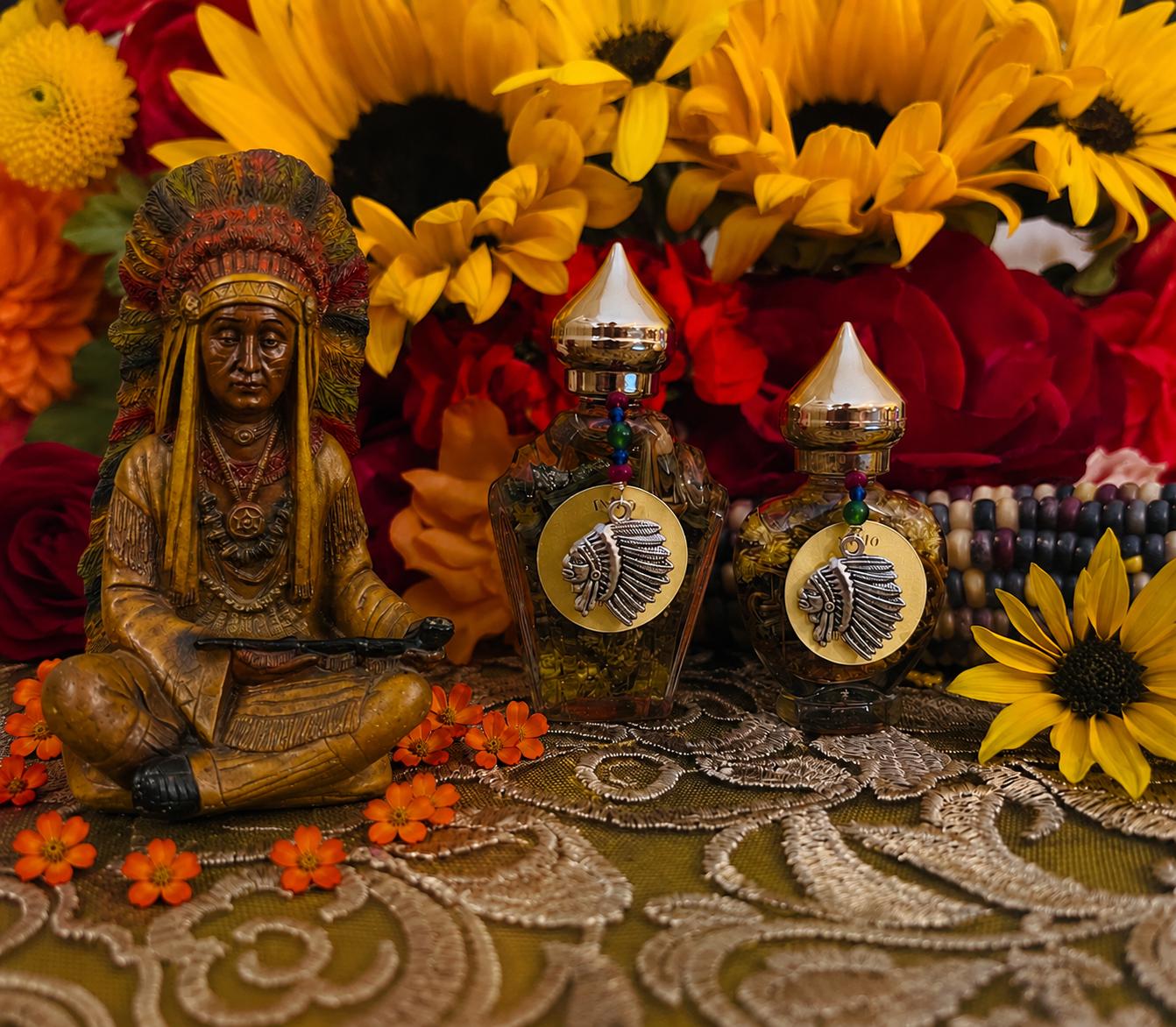 Indio Oil + Protection + Abundance + Blessings + Indian Spirit Guide + Indigenous + Native American