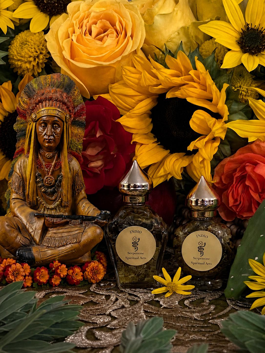 Indio Oil + Protection + Abundance + Blessings + Indian Spirit Guide + Indigenous + Native American