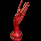 Vintage Santa Muerte Roja with Wings + Love + Victory + Prosperity + Money + Baptized + Fixed + Made in Mexico