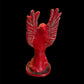 Vintage Santa Muerte Roja with Wings + Love + Victory + Prosperity + Money + Baptized + Fixed + Made in Mexico