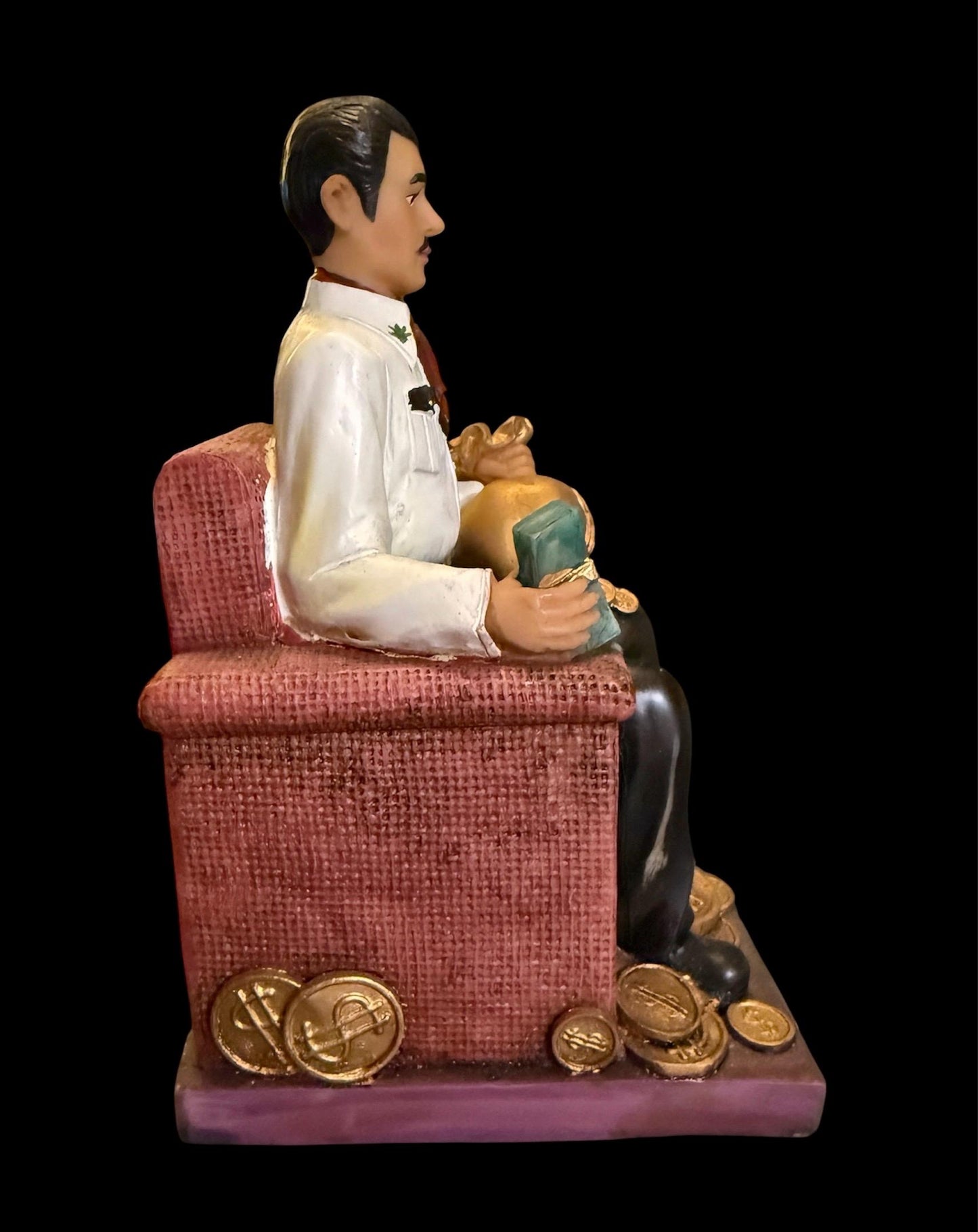 Jesus Malverde Seated Statue + Blessed