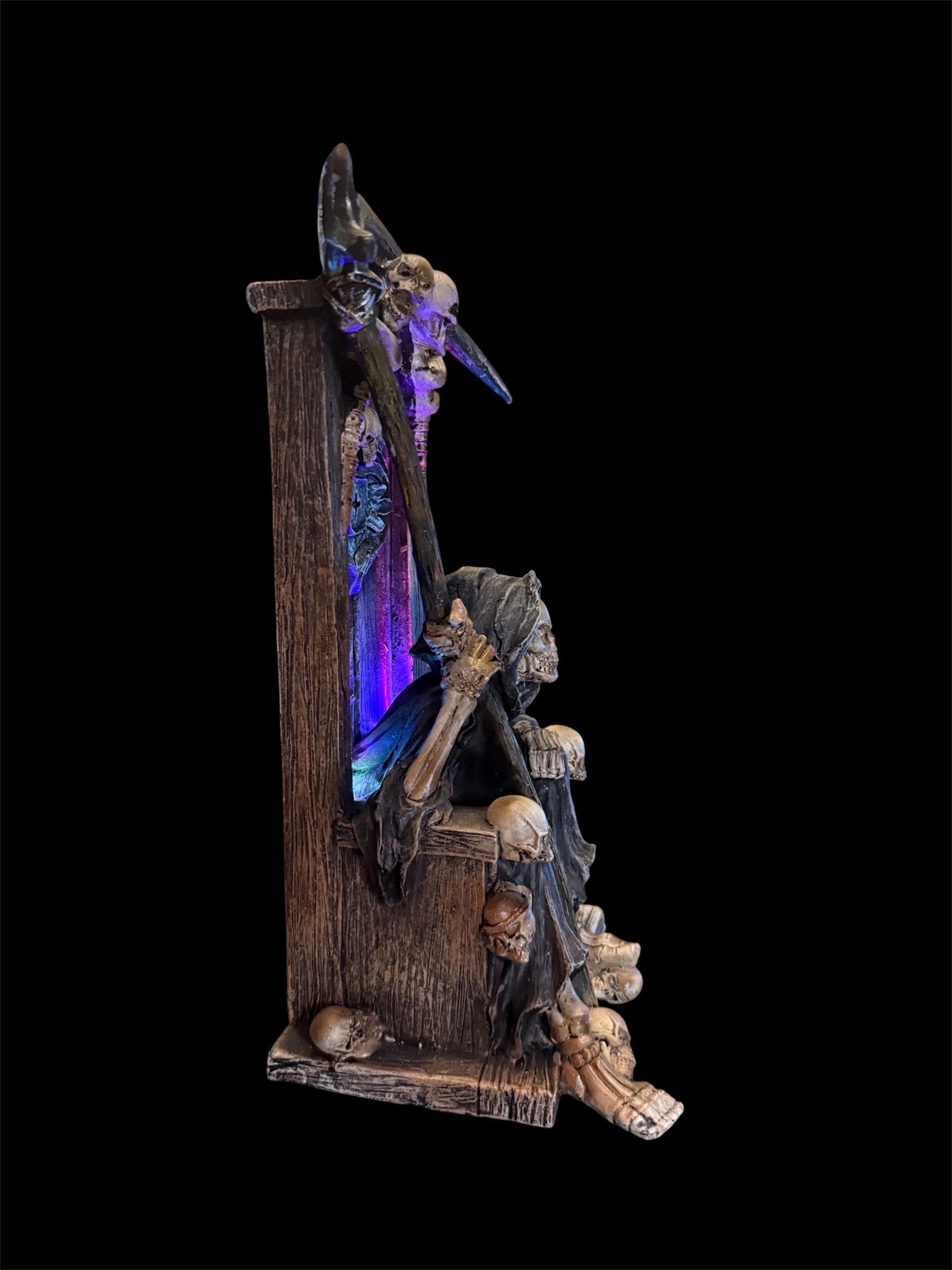 Santa Muerte Statue + 10” + Lights Up + Blessed