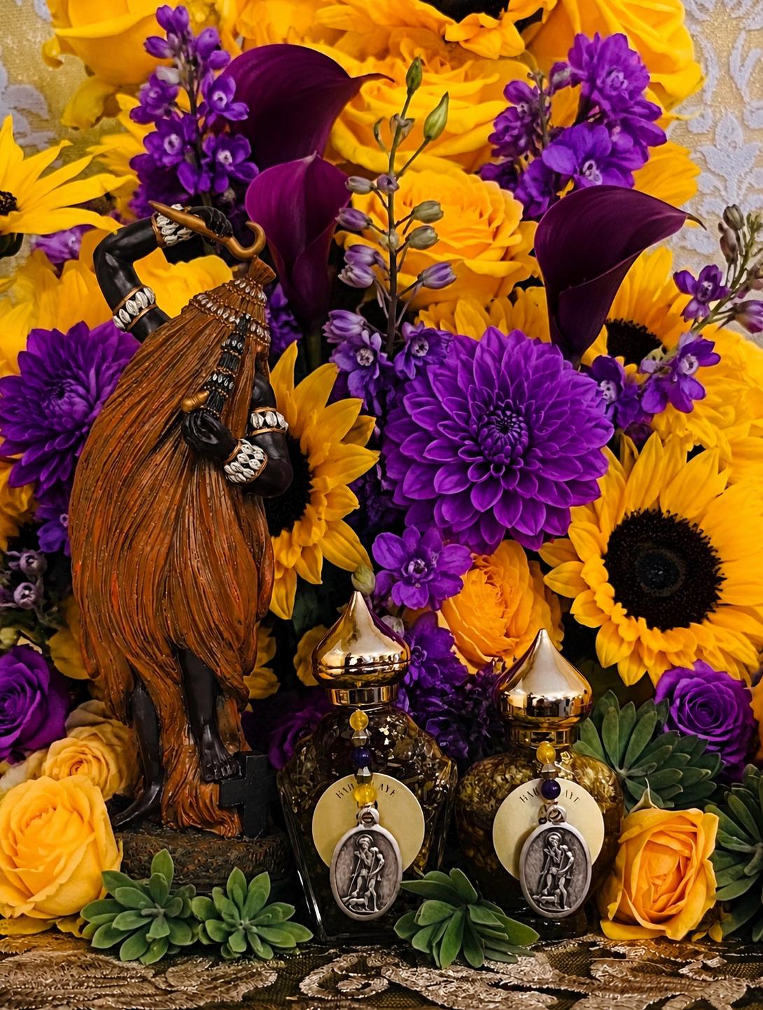 Babalú Ayé Oil + Saint Lazarus + 24K Gold + Obalúayé + San Lazaro + Healing + Health + Disease