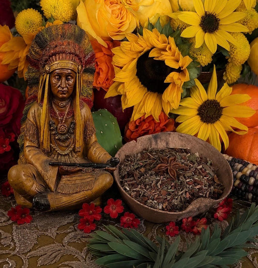 Indio Herbs + Protection + Abundance + Blessings + Indian Spirit Guide + Indigenous + Native American + Blessed