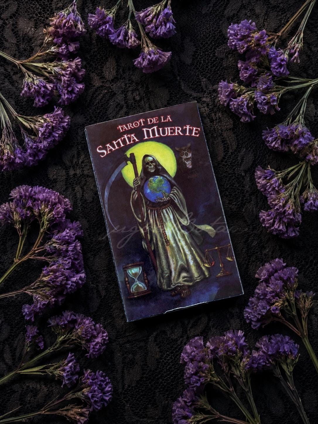 Tarot de la Santa Muerte + Blessed + Booklet & Cards + From Mexico (Spanish Edition) + New