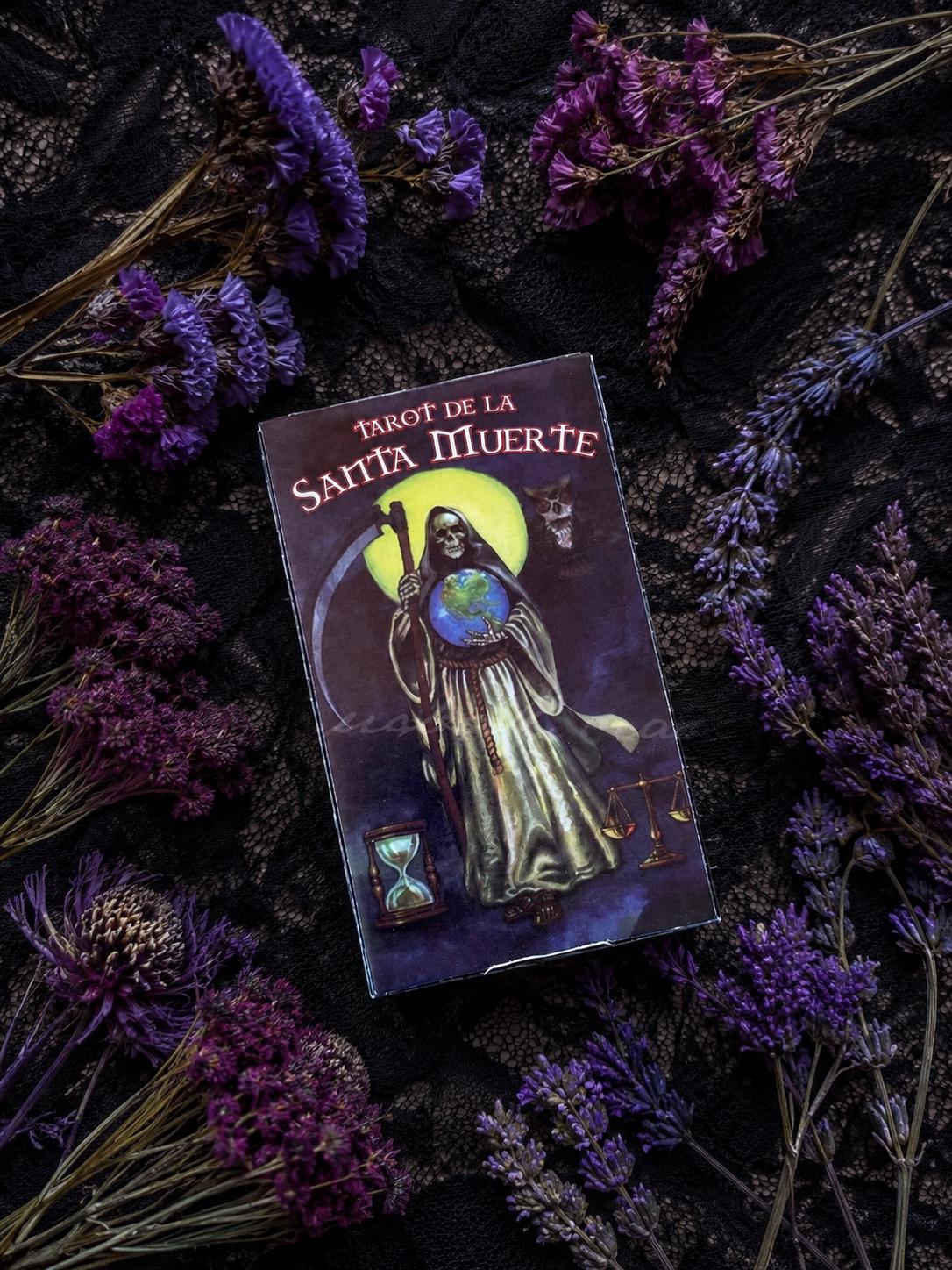 Tarot de la Santa Muerte + Blessed + Booklet & Cards + From Mexico (Spanish Edition) + New