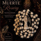 Santa Muerte Hueso (Bone) Rosary + Sterling Silver Plated Chain + Handcrafted + Blessed + Rosario