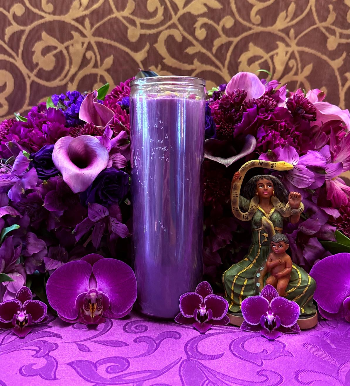 Filomena Lubana Fixed Candle + Domination + Santa Marta la Dominadora + Marta la Culebra + Saint Martha the Dominator + Dominatrix