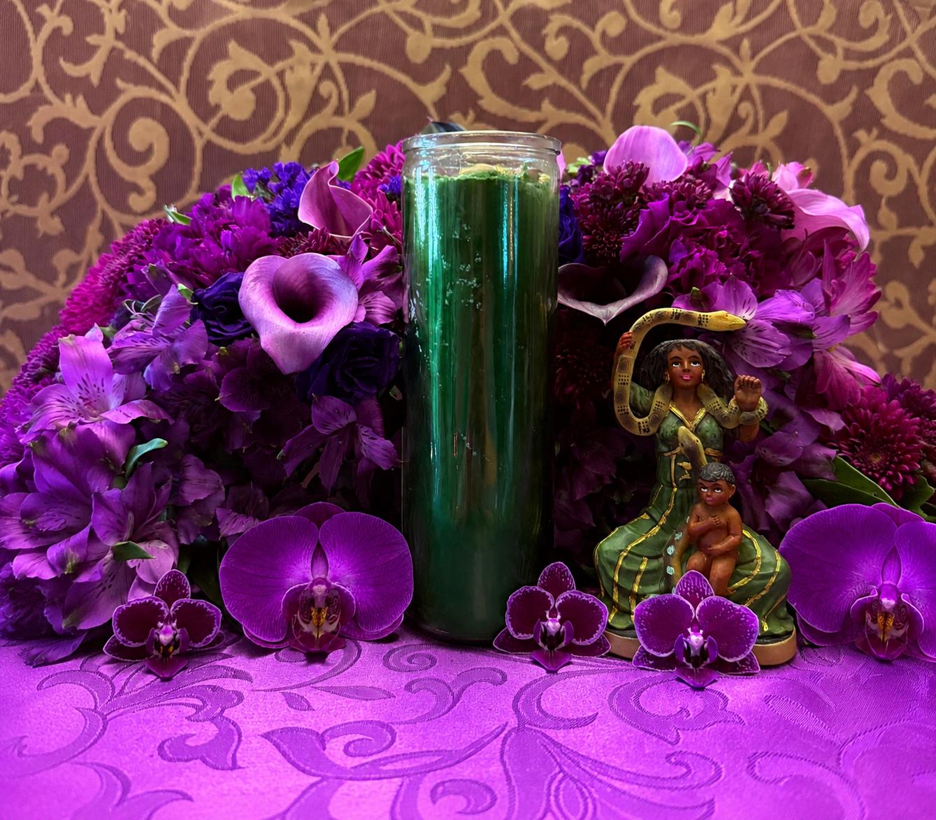 Filomena Lubana Fixed Candle + Domination + Santa Marta la Dominadora + Marta la Culebra + Saint Martha the Dominator + Dominatrix