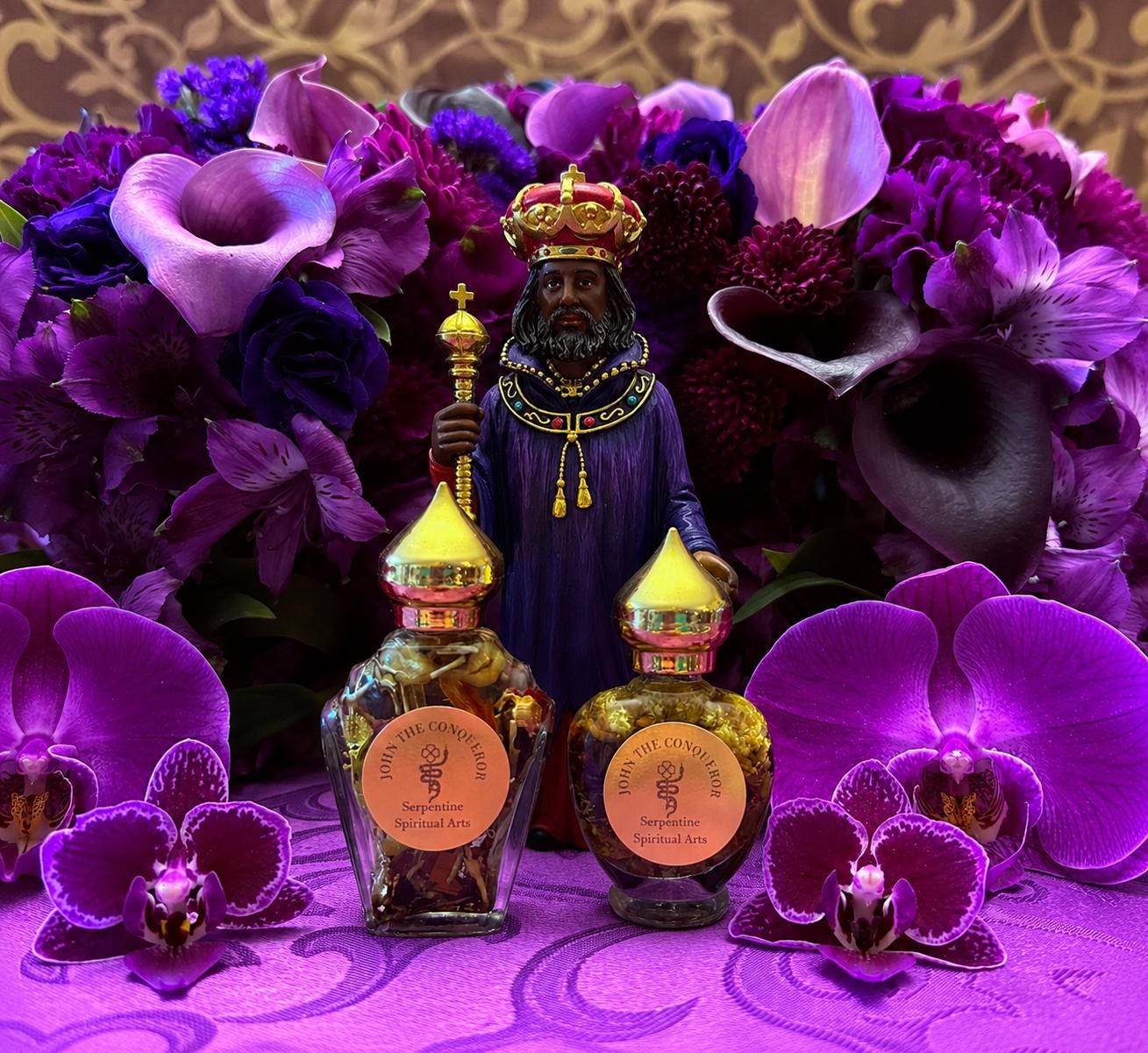 John the Conqueror Oil + Victory + High John de Conquer + 24K Gold