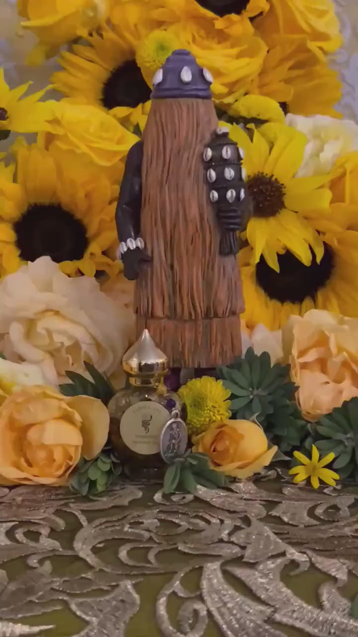Babalú Ayé Oil + Saint Lazarus + 24K Gold + Obalúayé + San Lazaro + Healing + Health + Disease