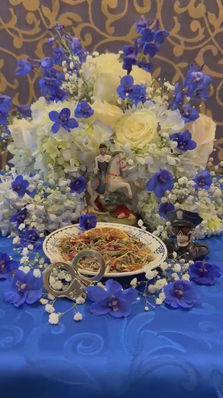 Ogou Balendyo Herbs + Protection + Healing + Discipline + Masculinity + Law Keep Away + Diplomacy + Wisdom + Ogun Balendjo + Blessed