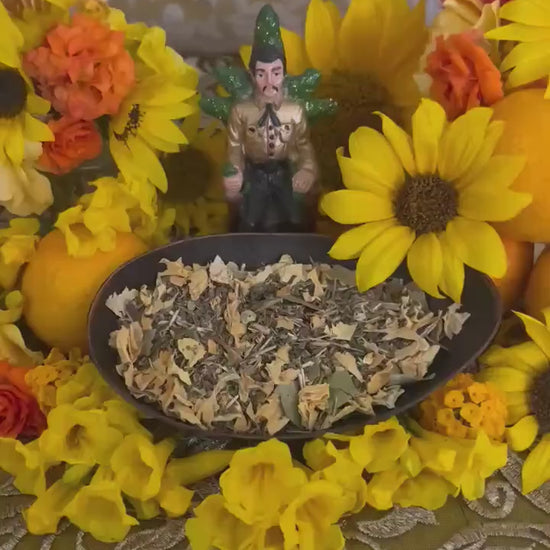 Jesus Malverde Herbs + Candle Dressing + Money + Protection + Healing + Blessing + Blessed