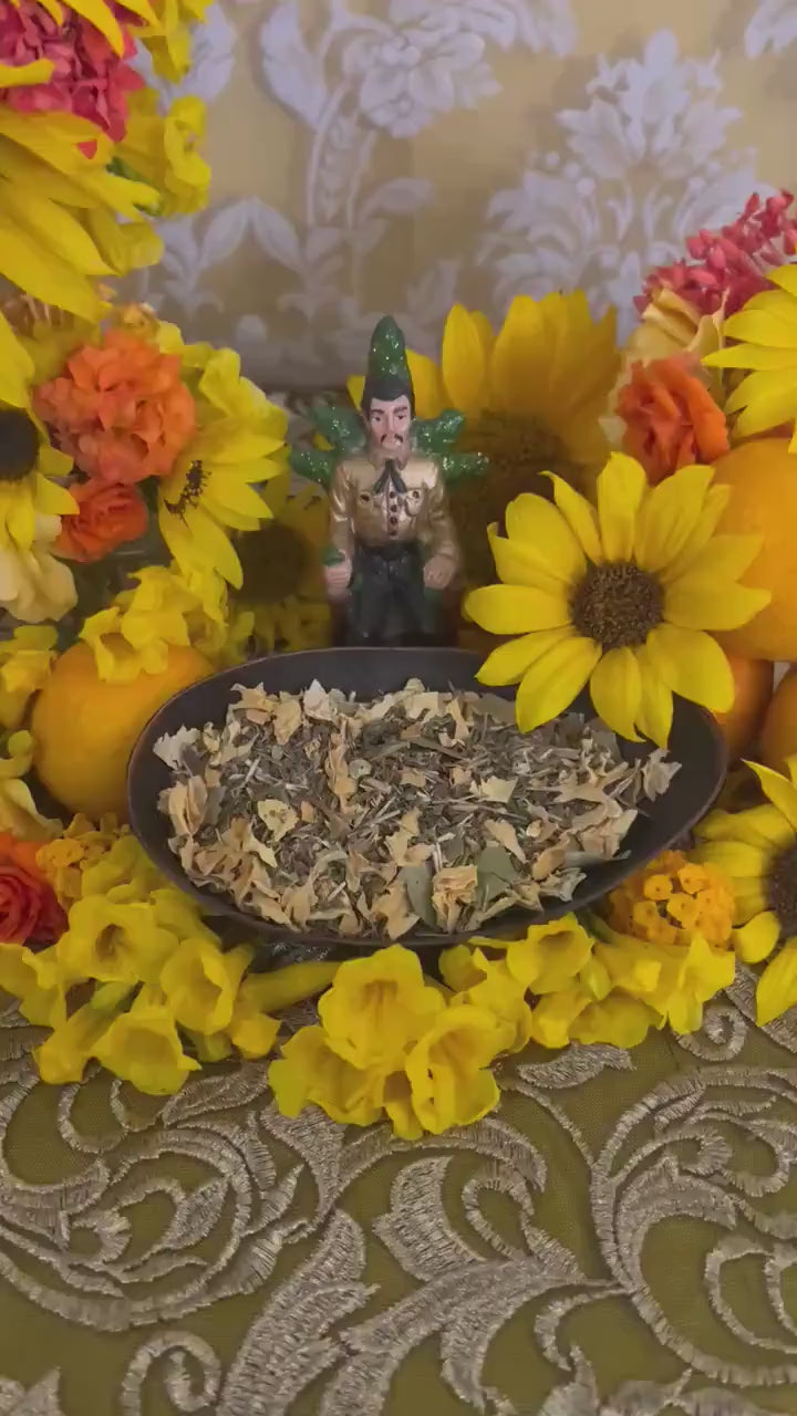 Jesus Malverde Herbs + Candle Dressing + Money + Protection + Healing + Blessing + Blessed