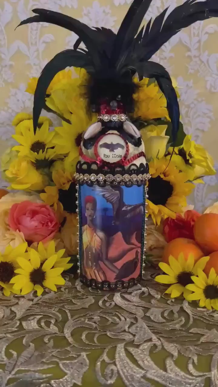 Oshun Ibu Kole Boutey + Bottle + Blessed + Made by Lukumi & Haitian Vodou Initiate + Spiritual Art + One of a Kind
