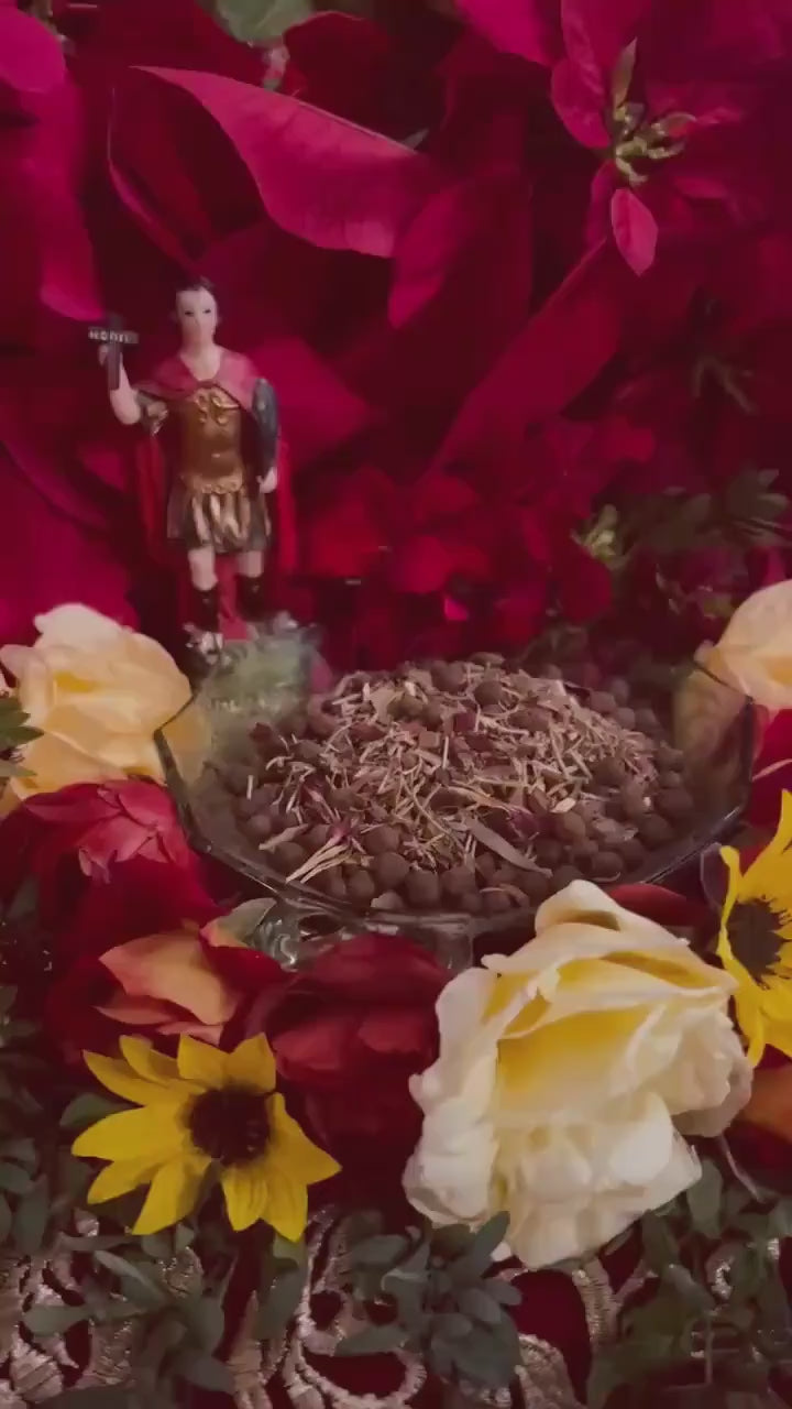 Saint Expedite Herbs + San Expedito + Expeditus + Fast Luck + Money + Saint Expedit + Expedee + Blessed