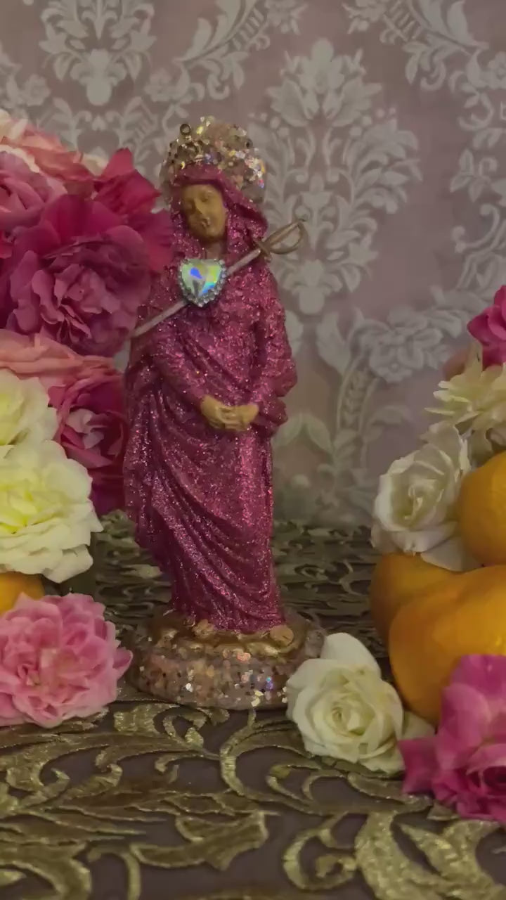 Metresili Figure Candle + Love + Luxury + Fame + Beauty + 24K Gold + Blessed + Fixed + Metres Ezili Freda