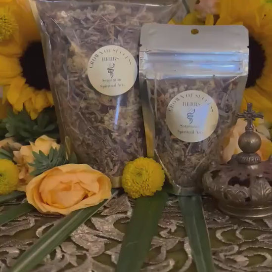 Crown of Success Herbs + Recognition + Accomplishment + Prosperity + Fame + Glory + Climb Socially + Blessed
