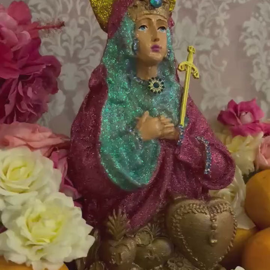 Large  Metresili Bust Candle + Love + Luxury + Prosperity + Fame + Beauty + Blessed + Fixed + 24K Gold + Metres Ezili Freda
