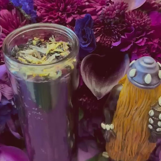 Babalú Ayé Vigil Candle + Saint Lazarus + 24K Gold + Obalúayé + San Lazaro + Healing + Health + Disease