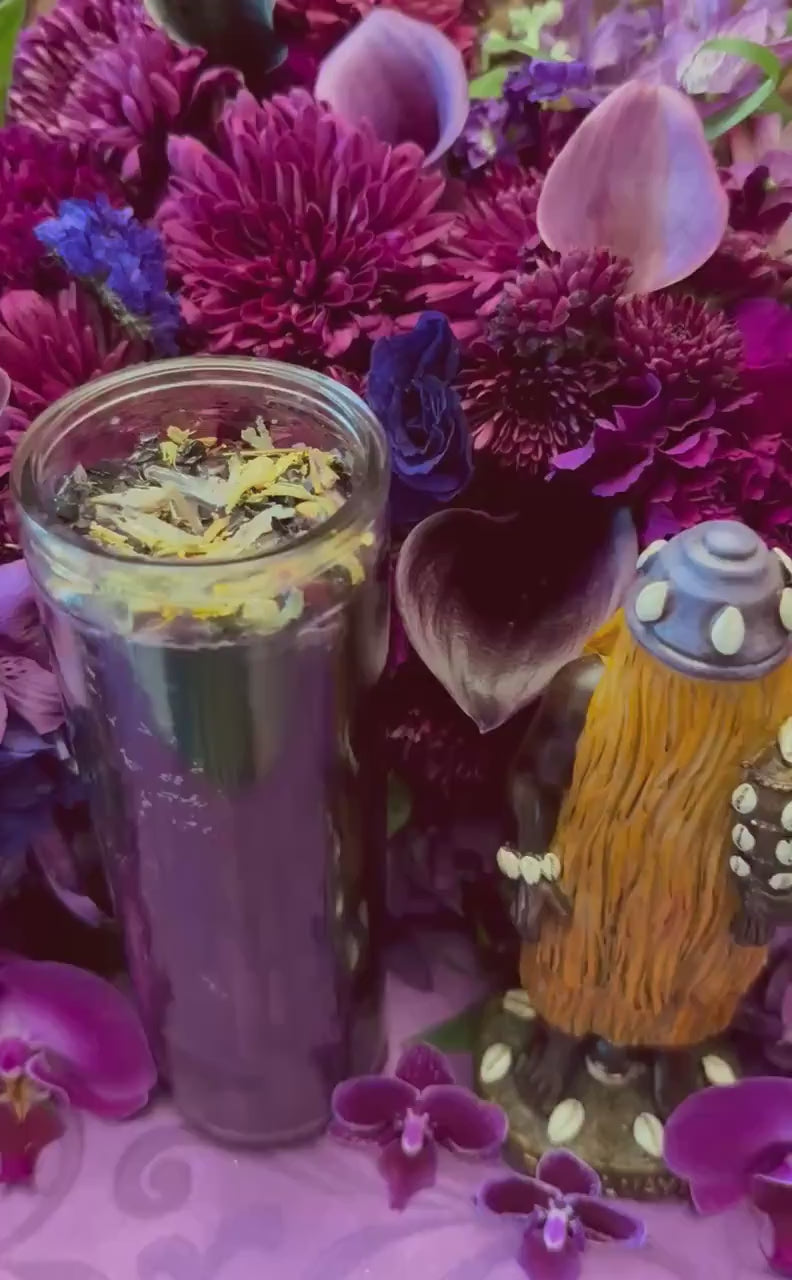 Babalú Ayé Vigil Candle + Saint Lazarus + 24K Gold + Obalúayé + San Lazaro + Healing + Health + Disease