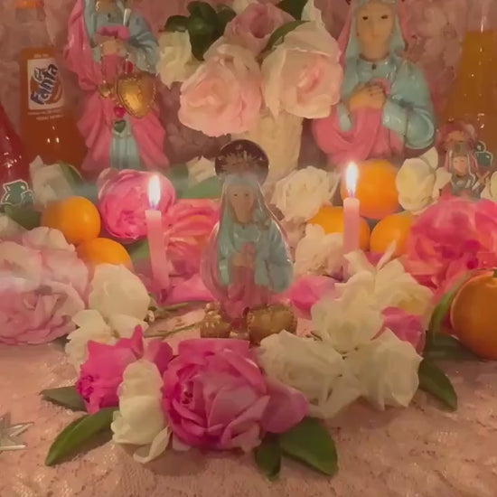 Metresili Vigil Candle + Love + Abundance + Psychic Ability + Fixed and Blessed + Metres Ezili Freda