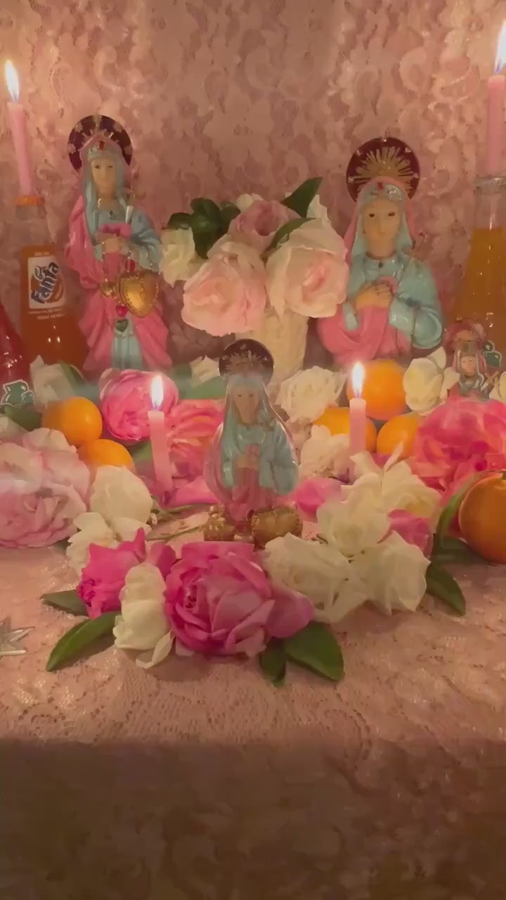 Metresili Vigil Candle + Love + Abundance + Psychic Ability + Fixed and Blessed + Metres Ezili Freda