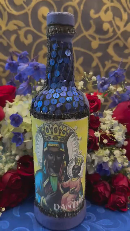 Erzulie Dantor Boutey + Protection + Justice + Domination + Product of Haiti + Spiritual Art + One of a Kind + Ezili Danto + Bottle