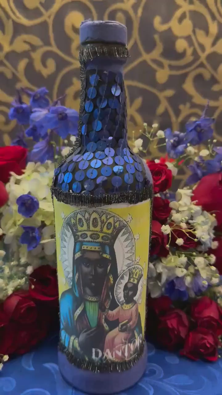 Erzulie Dantor Boutey + Protection + Justice + Domination + Product of Haiti + Spiritual Art + One of a Kind + Ezili Danto + Bottle