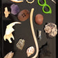 LAST ONE! Deluxe Burlap Bone, Shell, and Trinket Divination Collection (121 Pieces)