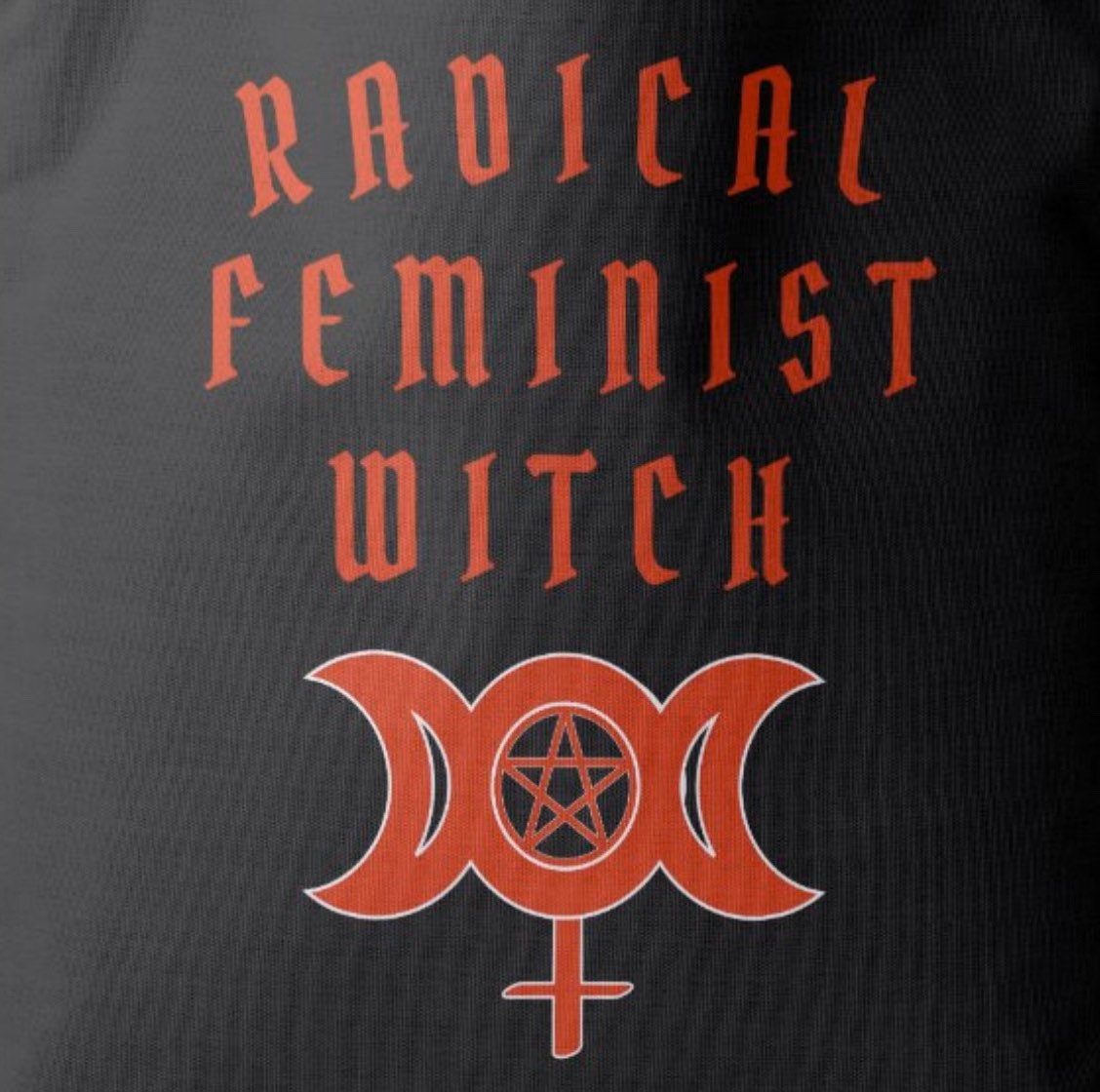 Radical Feminist Witch Tote Bag (Red or Purple)