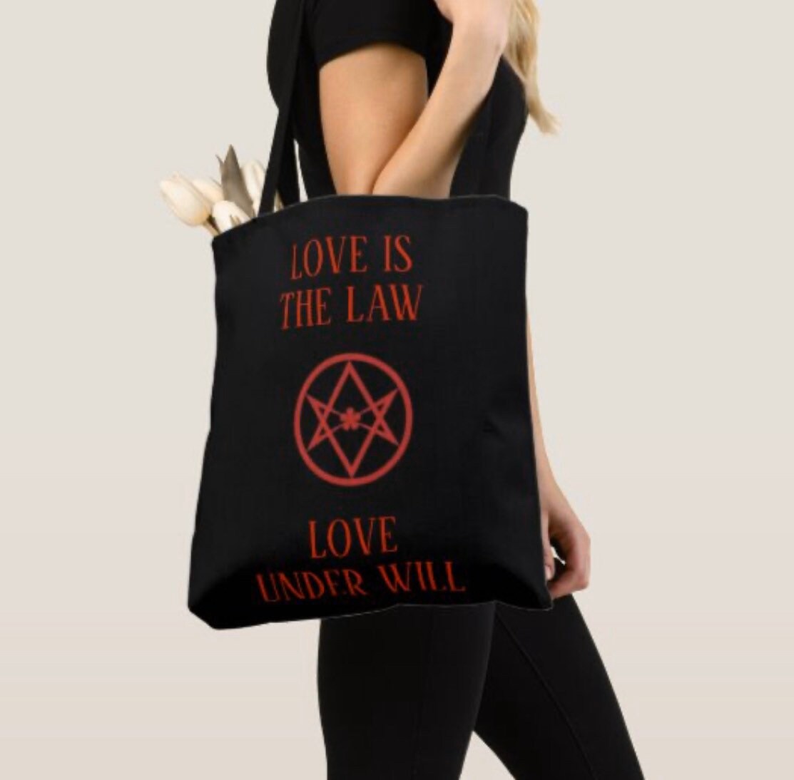 Unicursal Hexagram Tote Bag 93 93/93